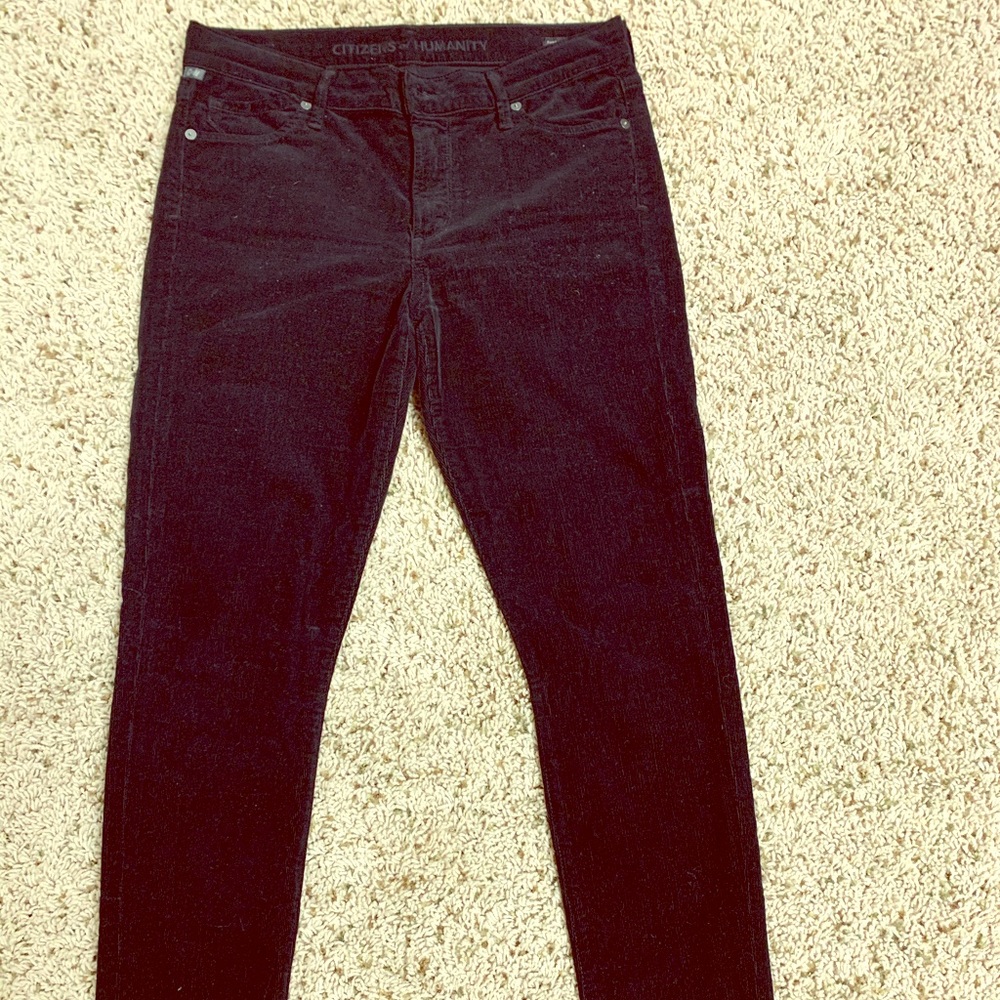 Citizens of Humanity black corduroy pants